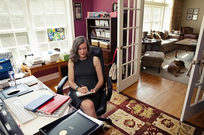 Amy Siskind during her work as an executive for the Wall Street